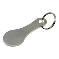 2Pcs Shopping Trolley Removable Key Reusable Replacement Smooth Men Women Cart Opener Accessories with Keyring