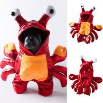 Halloween Crab Into A Dog Cat Funny Clothes Small And Medium Sized Dog Funny Outfit Pet Clothes For Cats Fast Shipping (Red,XL) raudona