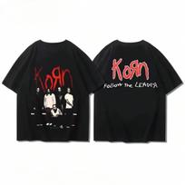 Korn Band Short Sleeve T-Shirt For   Summer American Alternative Industrial Metal RockCotton Comfortable Half Sleeve S įvairiaspalvis