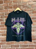 Rare Vintage 00s HIM Dark Light Rock Band Band Tshirt Y2K L black Unisex T-Shirt S