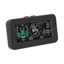 Motorcycle Head Up Display GPS Overspeed Warning Alarm Tire Pressure Monitor for Haulage Motor Color: Black
