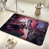 New Kawaii Chisa Gaming Wuthering Waves Cute Anime Room Mats Retro Multiple Choice Living Room Kitchen Rug Non-Slip Welcome Rug 40cm x 60cm