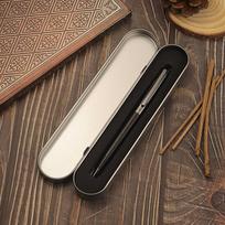 1 Set Premium Metal Ballpoint Pen with Wood Barrel for Smooth Writing Experience and High-End Design-Black Ink-Office-With Case (black,with case)