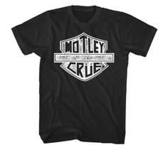 Motley Crue Road Sign Biker Rock Band Graphic Shirt Unisex T-Shirt S