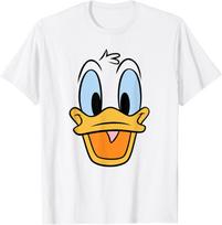 Hot Fashion Disney Donald Duck Big Face T-Shirt S-4XL Four Seasons Gift M