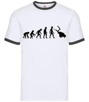 Evolution of Man Scuba Diving - Mens Ringer - Diver Sea Sports L