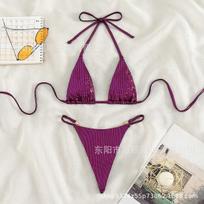 Exclusive For The New Thong Gem Triangle Swimsuit, Sexy Split Bikini Bikini Beach S