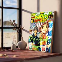 Blue Spring Ride Cartoon anime Vintage Posters Sticky Retro Kraft Paper Sticker DIY Room Bar Cafe Kawaii Room Decor (as the picture,10x15cm No Frame)
