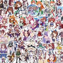 10/30/50pcs Anime Uma Musume Pretty Derby Game Graffiti Stickers Cartoon Decals Laptop Phone Case Car Diary Decoration Sticker