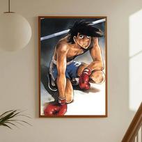 1pc Sports Anime A-Ashita No Joe Poster Sticker Print Waterproof Wall Art For Living Room Bedroom Home Decor (as the picture,21x30cm No Frame)