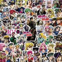 10/30/80pcs Kujo Jotaro Jojo Bizarre Adventure Anime Stickers Waterproof Cool Giorno Giovanna Higashikata Josuke Decal Toys