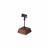 Wood Base Table Sign Holder Metal Price Tag Display Stand Multi-size Table Number Holder  Bakery Black-8cm