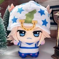 Anime JOJO STEEL BALL RUN Jonathan Joestar Cosplay Keychain Plush Cotton Doll Backpack Pendant Keyring Decoration 10cm