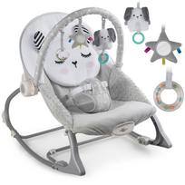Nukido rocking bouncer with vibration - gray