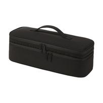 Nylon Double Layer Hair Dryer Bag Solid Color Large Capacity Curling Iron Storage Bag Waterproof with Handle Zipper Make Up Bag