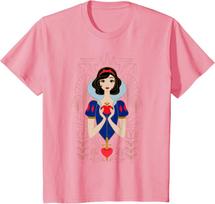 Hot Fashion Casual Disney Princess Snow White Modern Art Deco Style T-Shirt S-4XL Four Seasons XXL