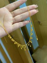 2023 Fashion New Zixia Fairy Smart Golden Tassel Clavicle Necklace Temperament Entry All-Match for Girlfriend