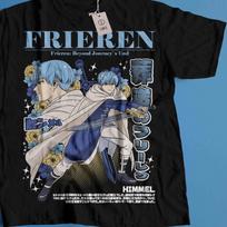 Retro Anime Aesthetic T-Shirt, Vintage Japanese Manga Graphic Tee, Samurai Fantasy Streetwear Shirt, Classic Anime Style, himmel shirt 2XL