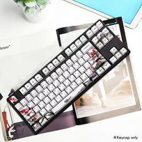 110 klavišų PBT klavišų dangtelis dažų sublimacinis slyvų žiedų vyšnių profilinis raktų dangtelis „pasidaryk pats“ Mechaninis klaviatūros klaviatūros dangtelio rinkinys japonų k.