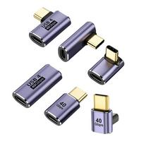 Pack of 6pcs USB4 Type C Conversion Adapters USB C Converter Support 100W Fast Charging & 40Gbps Data Transfer Speed