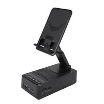 Sulankstomas mobiliojo telefono stovas su belaidžiu Bluetooth garsiakalbiu, RGB apšvietimu, pakeliamu telefono laikikliu, Bluetooth