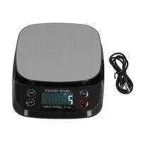Kitchen Digital Scale Household Stainless Steel Rechargeable Baking Scale for Weighing Food gray