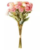 Dirbtinių gėlių puokštė SILVEIRA 60 cm rausva