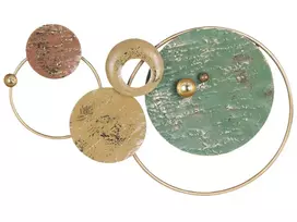 Sieninis dekoras HELIUM Metal 45 cm auksinis