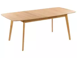 Išskleidžiamas valgomojo stalas MADOX šviesaus ąžuolo spalvos 150/190 cm 90 cm