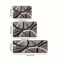 Kitchen Mat Hallway Mat Machine Washable Absorbent Non-Slip Dining Room Entrance Floor Mat Durable Carpet Home Decor 40X60CM(1.3X2FT