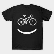 Men Black Print T-shirt Mountain Bike Bicycle Mtb Biking Biker No-Cut Transfer Paper Print Cotton Tshirt 3XL