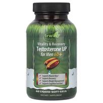 Irwin Naturals, Testosterone UP vyrams 60+, 60 skystų minkštųjų kapsulių