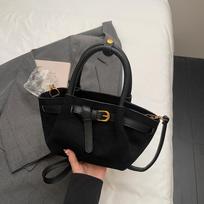 Simple niche suede bag women's winter messenger bag fashion casual handbag women's