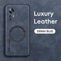 Skirta Xiaomi 12 12X 12s 12 Lite 12 Pro 12s Ultra su smulkiomis skylutėmis avikailio magnetinis TPU minkštas kraštas apsaugantis nuo kritimo ir pirštų atspaudų telefono dėklas For Xiaomi 12 gray