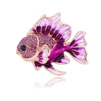 Trendy  Fish Brooches For Women Unisex Animal Pins Casual Party Jewelry Accessories Gifts Clothing Decoration