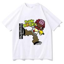 2026 New ASAP Rocky Portrait Graphic 100 Cotton Unisex Shirt 2026 Summer New O-neck Men's Y2k Hip Hop Style Short Sleeve Tshi... S įvairiaspalvis