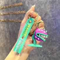 Plants vs. Zombies Keychain Anime Classic Game Monster Peas Character Sunflower Keyring Bag Pendent Children Toy Gifts Friends