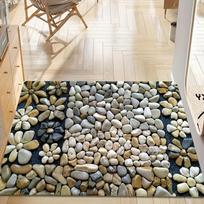 3D Pebble Doormat - Realistic Stone Design for a Natural Home Entrance, Perfect for Adding Texture and Style Indoors 40x60cm