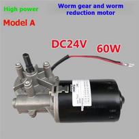 Premium-High Speed 24V DC Worm Gear Motor 60W With Reverse Function Self-Locking Design Feature other