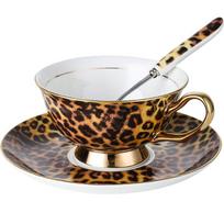 Retro leopardo rašto keraminis kavos puodelis ir indų rinkinys popietės arbatos puodeliai pusryčių puodelis vandens puodeliai pieno puodelis pieno arbatos puodelis arbatos puodelis 201-300ml