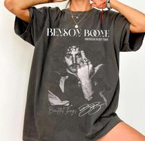 NEW HOT Benson Boone Middle Finger Music Tour Fan T-shirt XXXXL