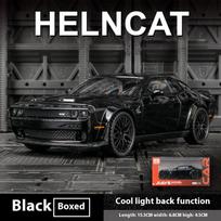 1:32 Dodge Challenger Hellcat Žaislinis Automobilis Mastelis Metalinis Liejinys Automobiliai Žaislas Atitraukiamas Hellcat Modeliniai Automobiliai su Garsu ir Šviesa Hellc