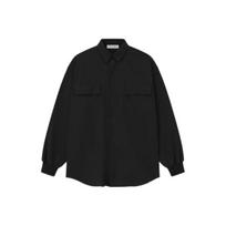 Fear of God Essentials Oxford marškiniai, juodi, vyriški viršutiniai drabužiai 186SP254420F L