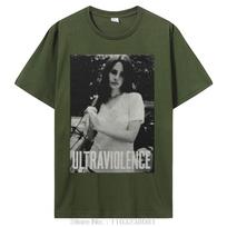 Lana Del Rey Ultraviolence Marškinėliai Sniego Marškinėliai Japoniški Juokingi Gotikiniai Marškinėliai Vyrams Harajuku Estetiniai Medvilniniai Viršutiniai Marškinėliai XS armijos žalia spalva