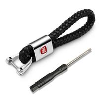 1 vnt. Metalinis automobilio raktų pakabukas Raktų žiedas Raktų dirželis Automobilio emblemos Stilius Fiat Abbas 500 Punto 124 125 500 Bravo Stilo Panda Abarth Tipo Viaggio Fiat black