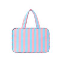 Four-Fold Travel Toiletry Bag with Multiple Pockets for Toiletries, Cosmetics and Travel One Size mėlyna