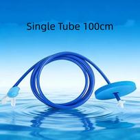 Full Dry Snorkel Tube 1m/1.5m/2m/3m/4m Available Soft Silicone Mouthpiece Anti-Choke for Underwater Diving Sports Single Tube 100cm