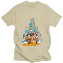 Mickey Mouse Donald Duck Minnie Anime T Shirt Men Pure Cotton Tshirt Fashion Tees Short Sleeve T-shirt Fitted Apparel S