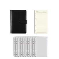 Pu Leather Saving Money Binder Macarone Color Planner Organizer  Office Stationery Supplies