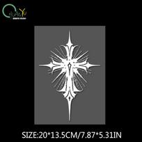 creative cross decoration car sticker; car and motorcycle scratch protection waterproof reflective